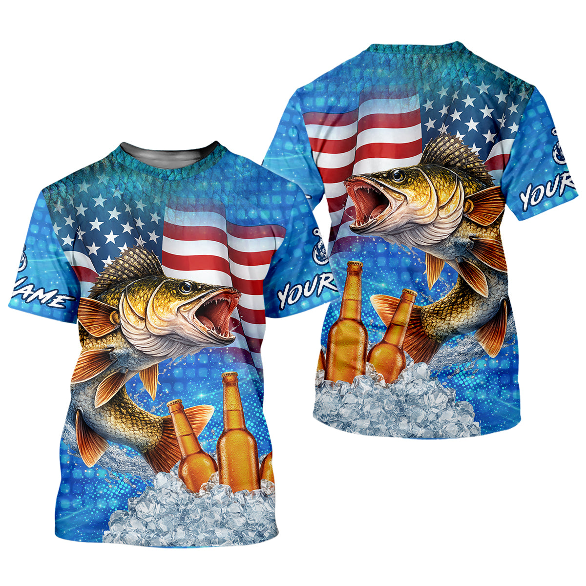 Fishing And Beer Patriotic Fishing Shirt, 250th Anniversary Fishing UPF Shirts, Fishing Shirt For Women