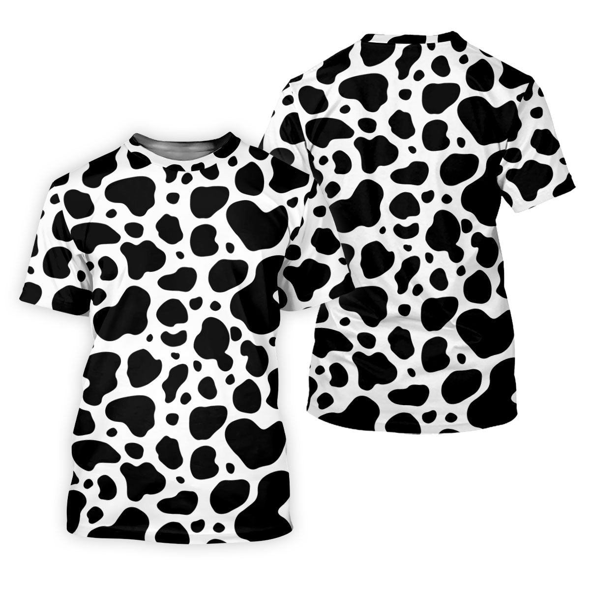 Cowhide Pattern Golf Shirt, Western Ranch Inspired Design, Golf Shirt For Women