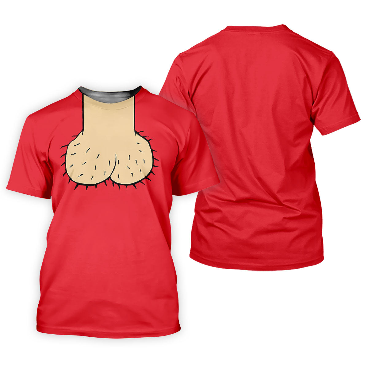 Red Funny Dickhead Faux Chest Golf Shirt, Funny Halloween Shirt, Women’s Golf Apparel