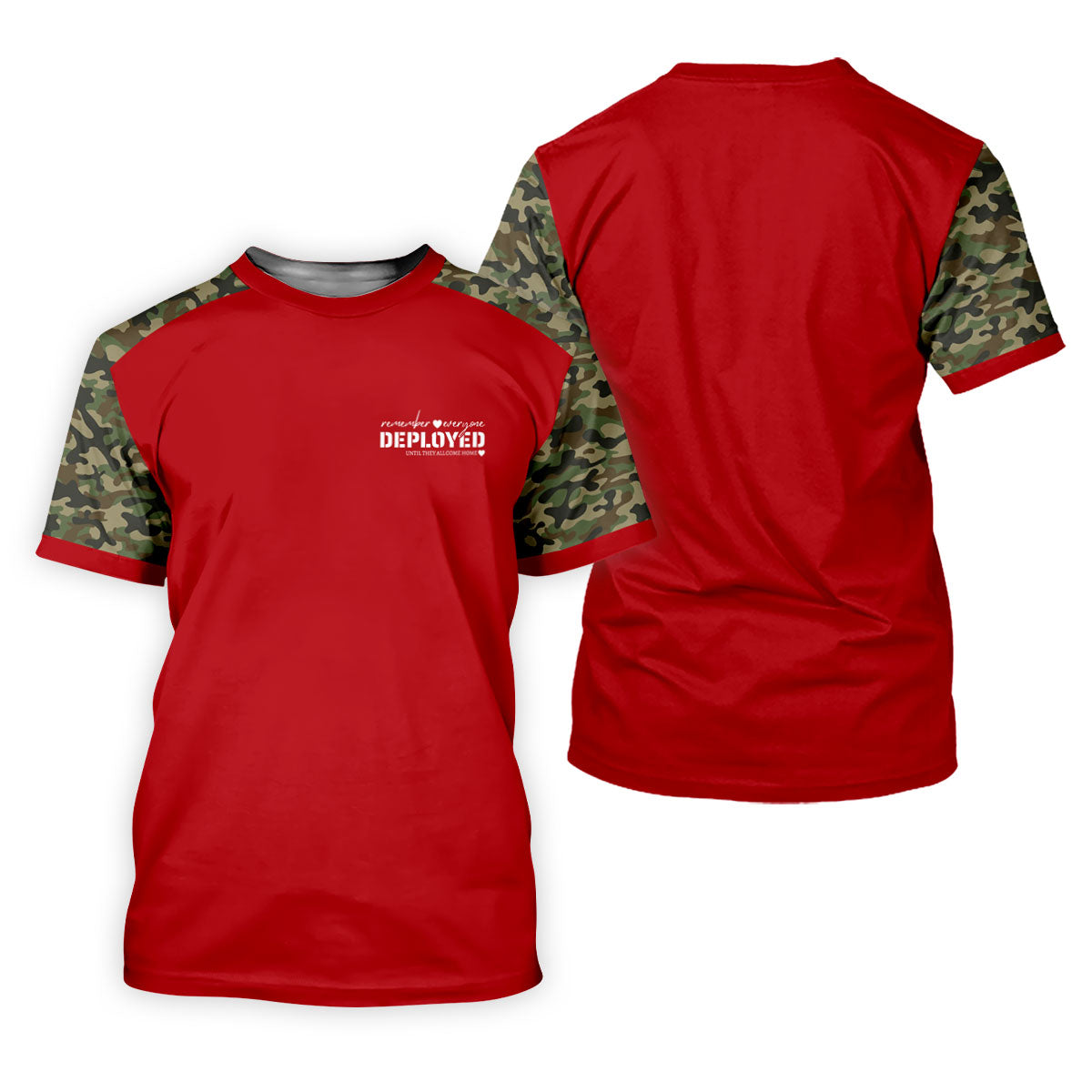 Remember Everyone Deployed Camo Red Patriotic 4th Of July Golf Shirt, 250th Anniversary Golf Shirt For Women