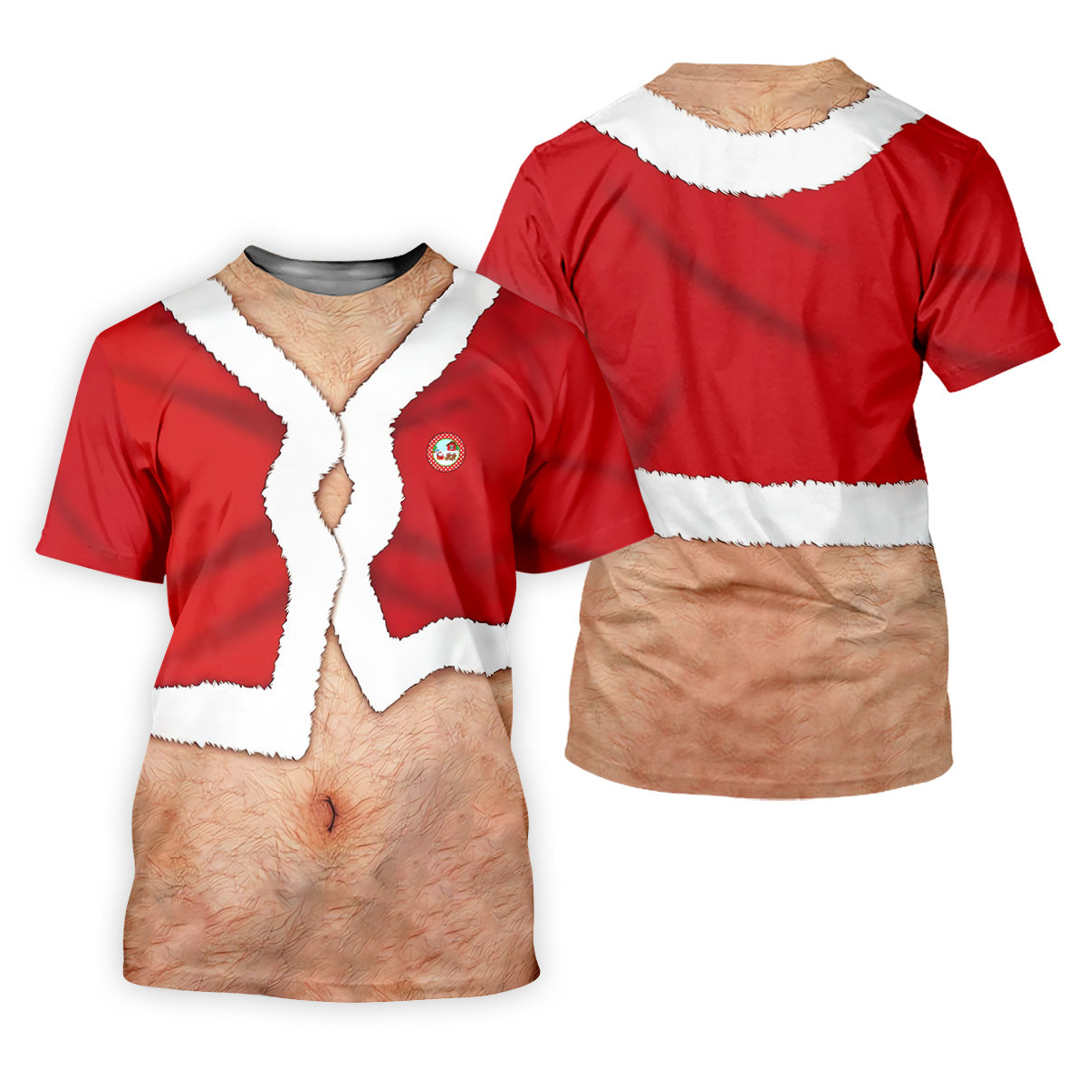 Funny Santa Costume Golf Polo ShirtChristmas Golf Shirt, Ladies Golf Shirts, Golf Gifts For Women