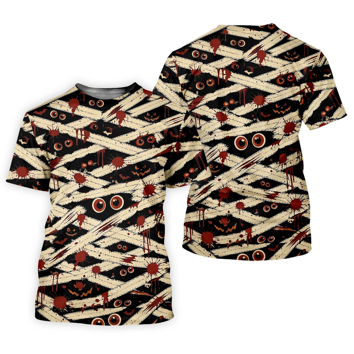 Mummy Horror Character Halloween Golf Polo Shirt, Golf Outfit For Men, Mens Golf Polo