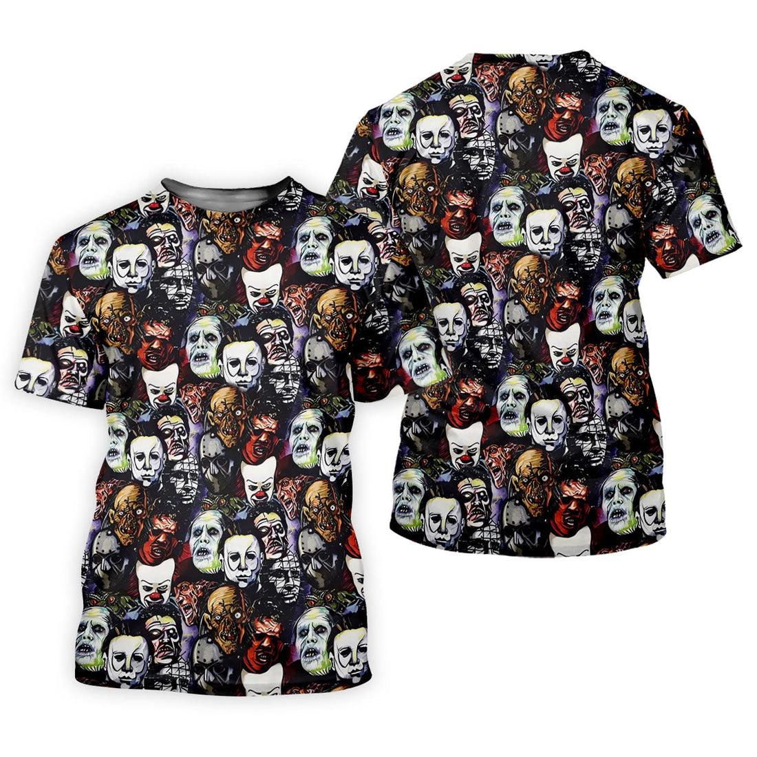Horror Character Movie Villain Collage Golf Polo Shirt, Women's Golf Polo, Ladies Golf Shirts