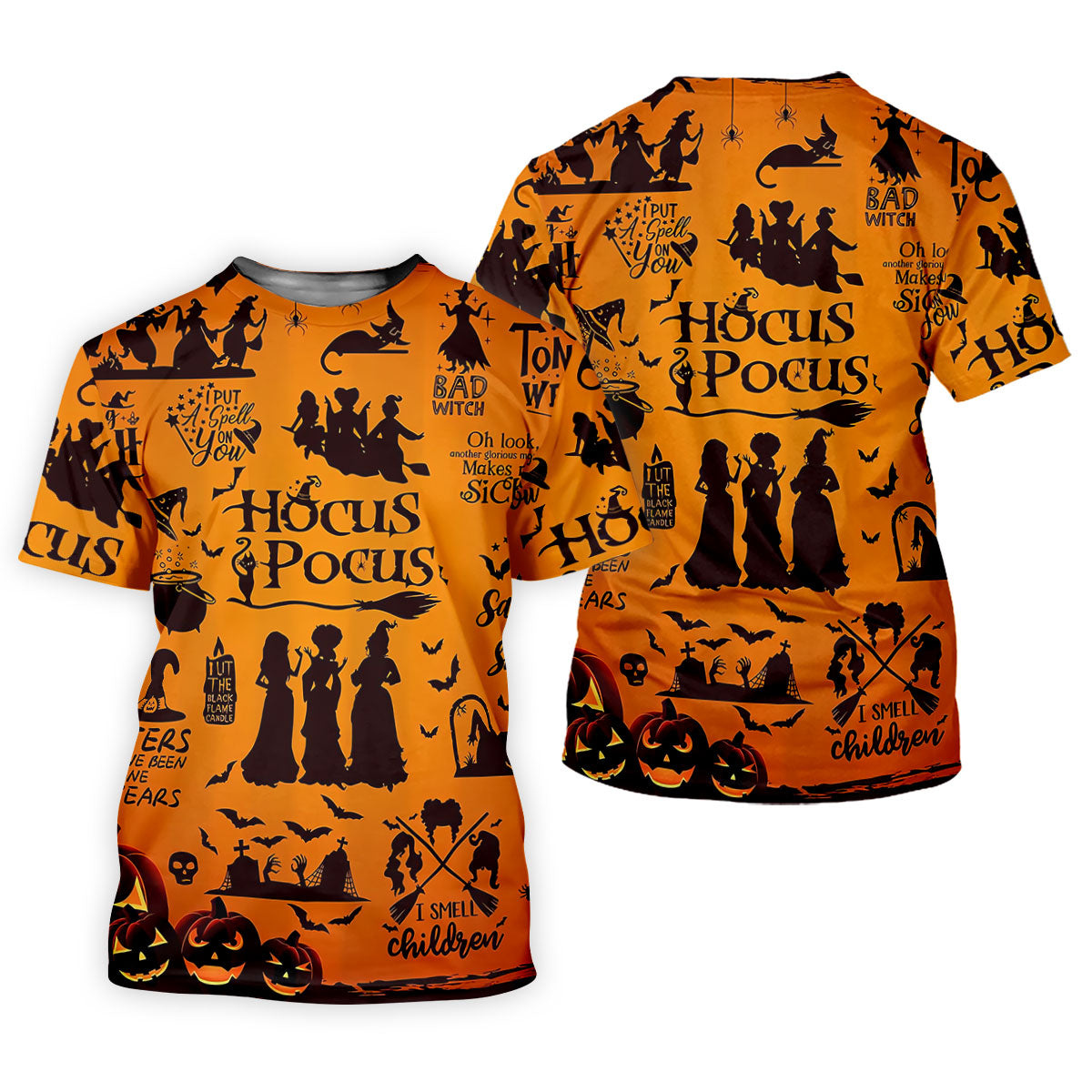 Hocus Pocus Horror Character Halloween Golf Polo Shirt, Spooky Shirt, Mens Golf Polo