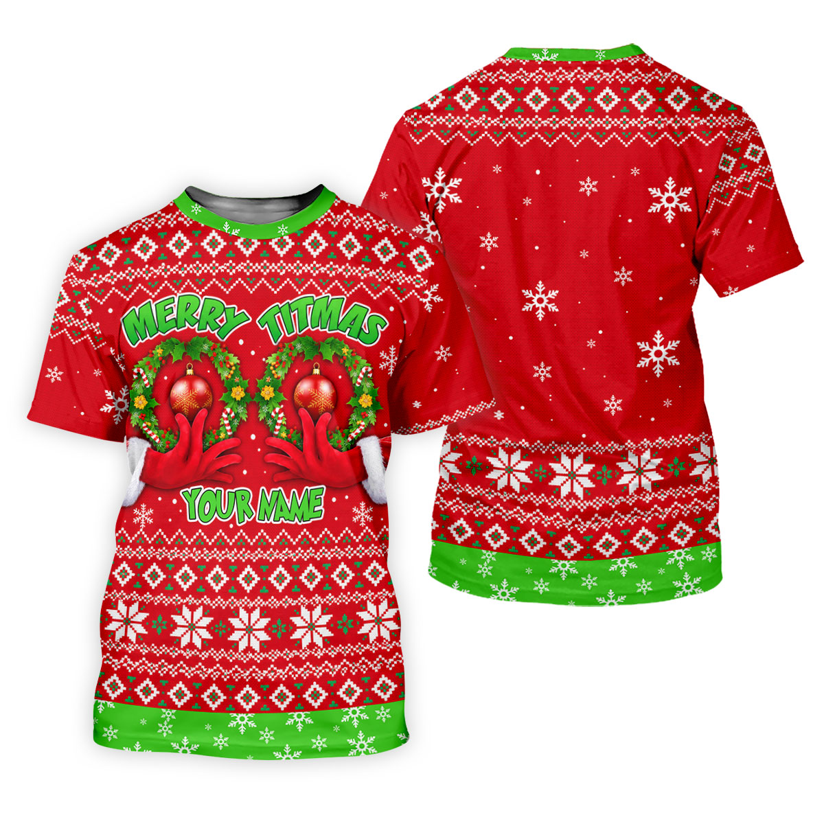 Custom Name Merry Titmas Polo Shirt, Christmas Golf Shirt For Women, Womens Golf Tops