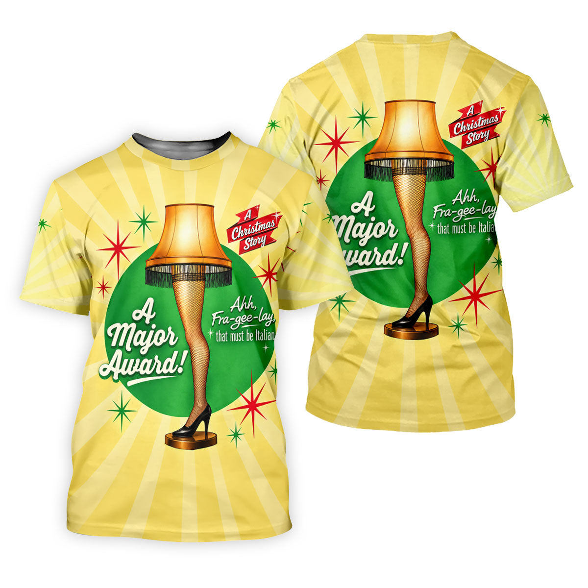 Christmas Leg Lamp Quote Golf Polo Shirt, Mens Golf Shirts, Polo Shirts For Men