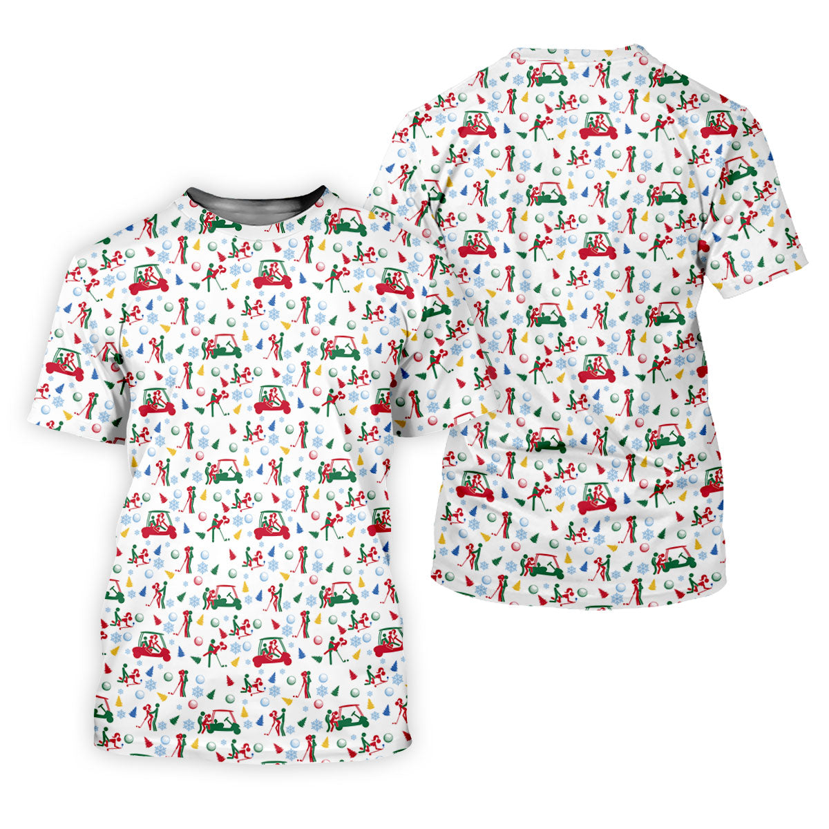 Funny Cheeky Golf Cart Christmas Golf Shirt, Women’s Golf Polo, Women’s Golf Apparel