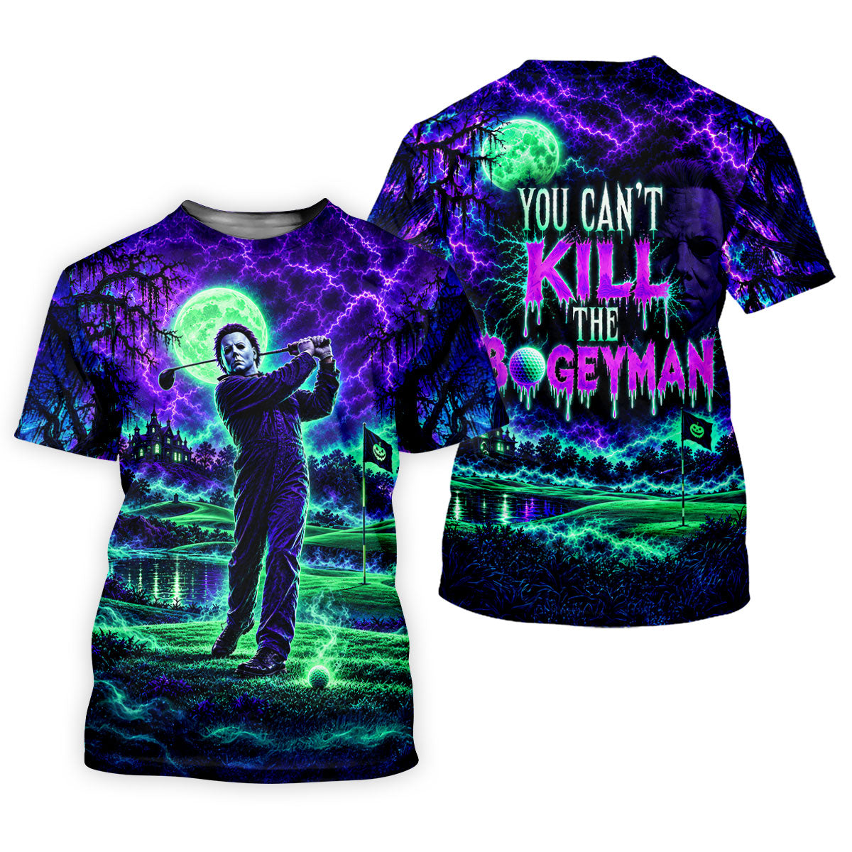 Halloween You Can't Kill The Bogeyman Horror Character Shirt, Womens Polo Shirt, Golf Wear