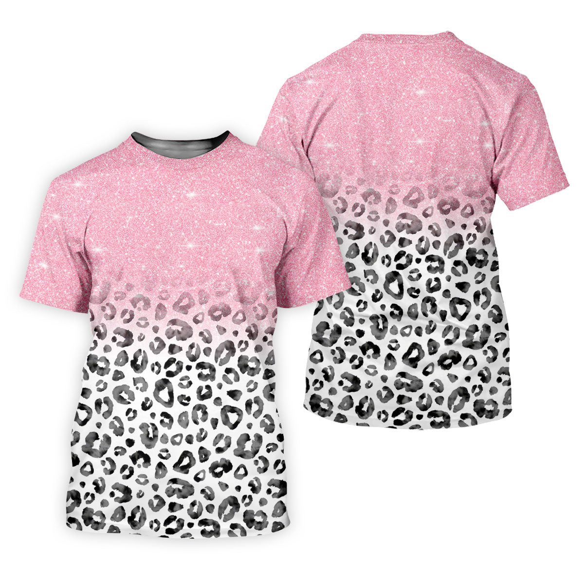 Pink Leopard Women's Golf Shirt, Pink Golf Shirt, Breast Cancer Awareness Shirt, Ladies Golf Shirts