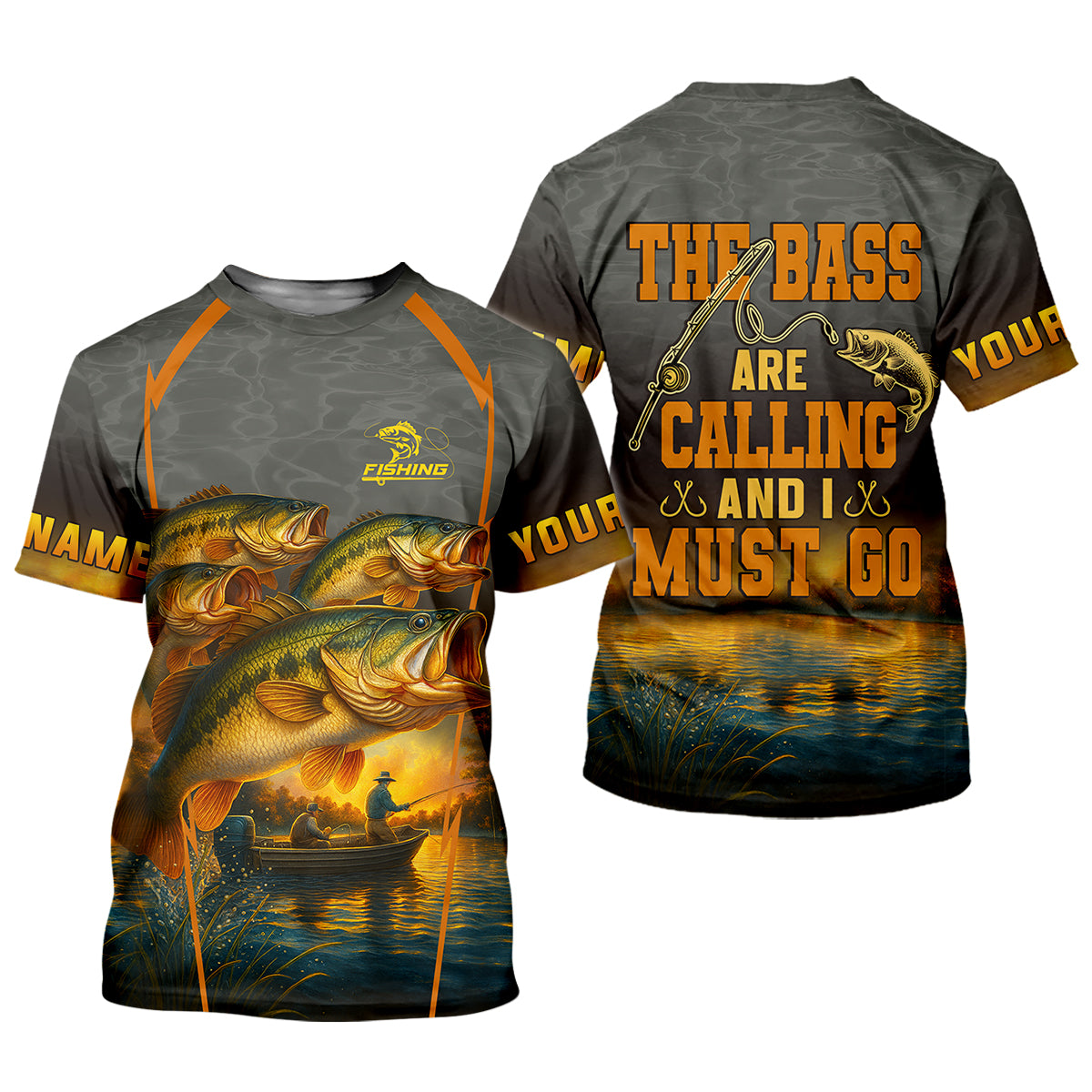 The Bass Are Calling And I Must Go Largemouth Bass Fishing SPF Shirt For Men, Funny Fishing Shirt