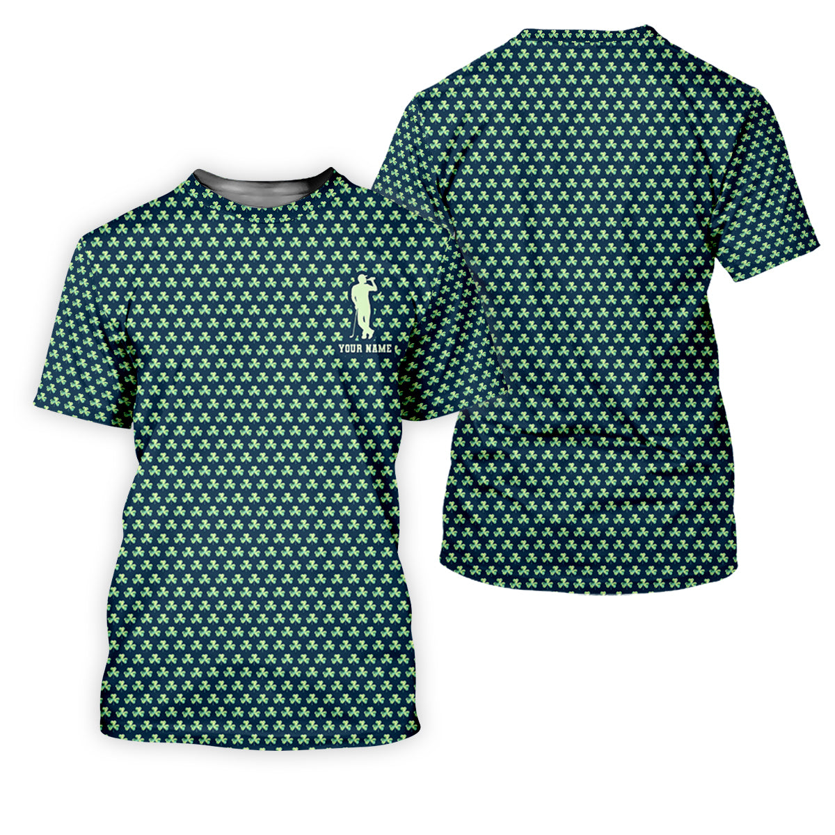 St Patrick's Day Shamrock Golf And Beer Green Golf Shirt, Women's Golf Tops, Ladies Golf Polos