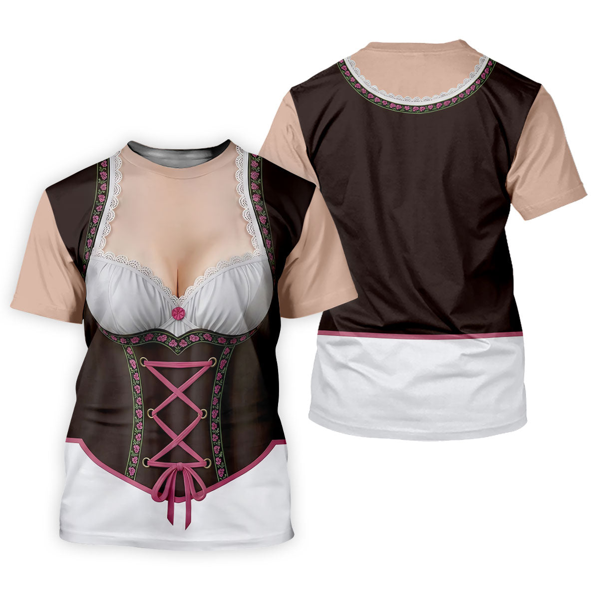 Funny Oktoberfest Costume Lederhosen Polo Shirt, Womens Golf Polo, Golf Shirts For Women