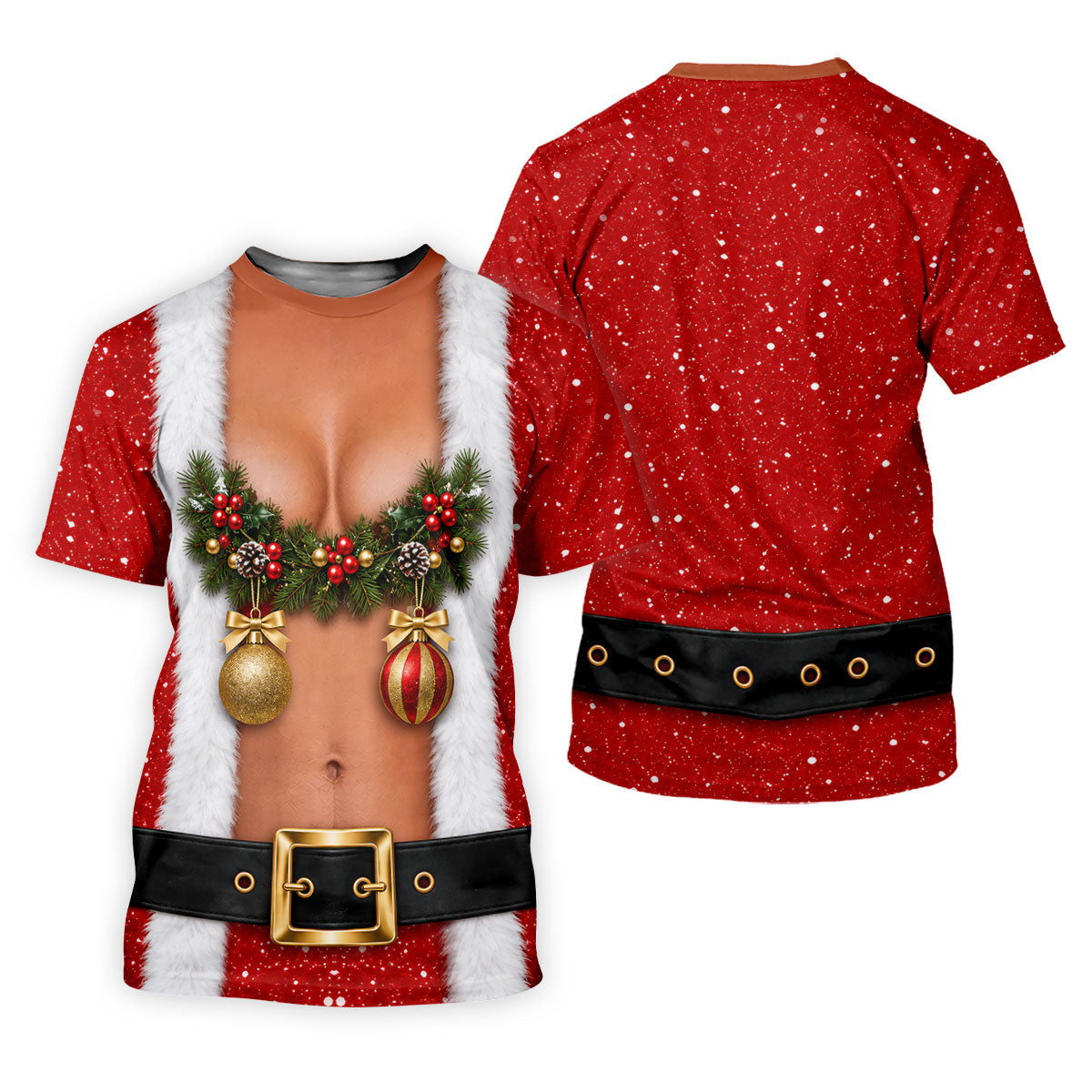 Funny Ornament Garland Christmas Golf Shirt, Women’s Golf Tops, Ladies Golf Shirts