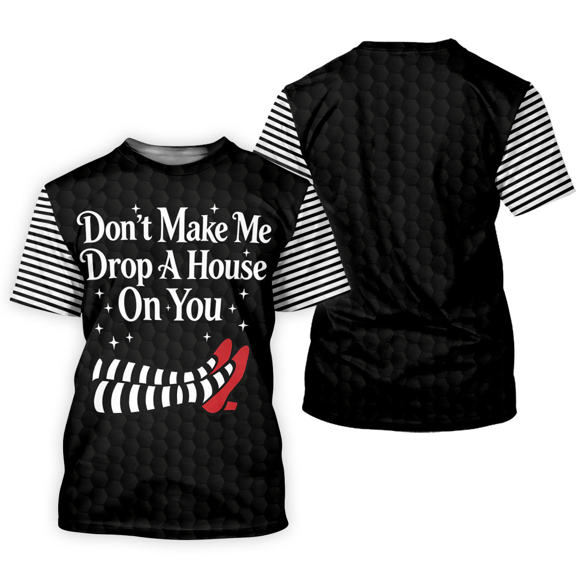 Don't Make Me Drop A House On You Polo Shirt, Halloween Golf Polo, Golf Shirts For Women