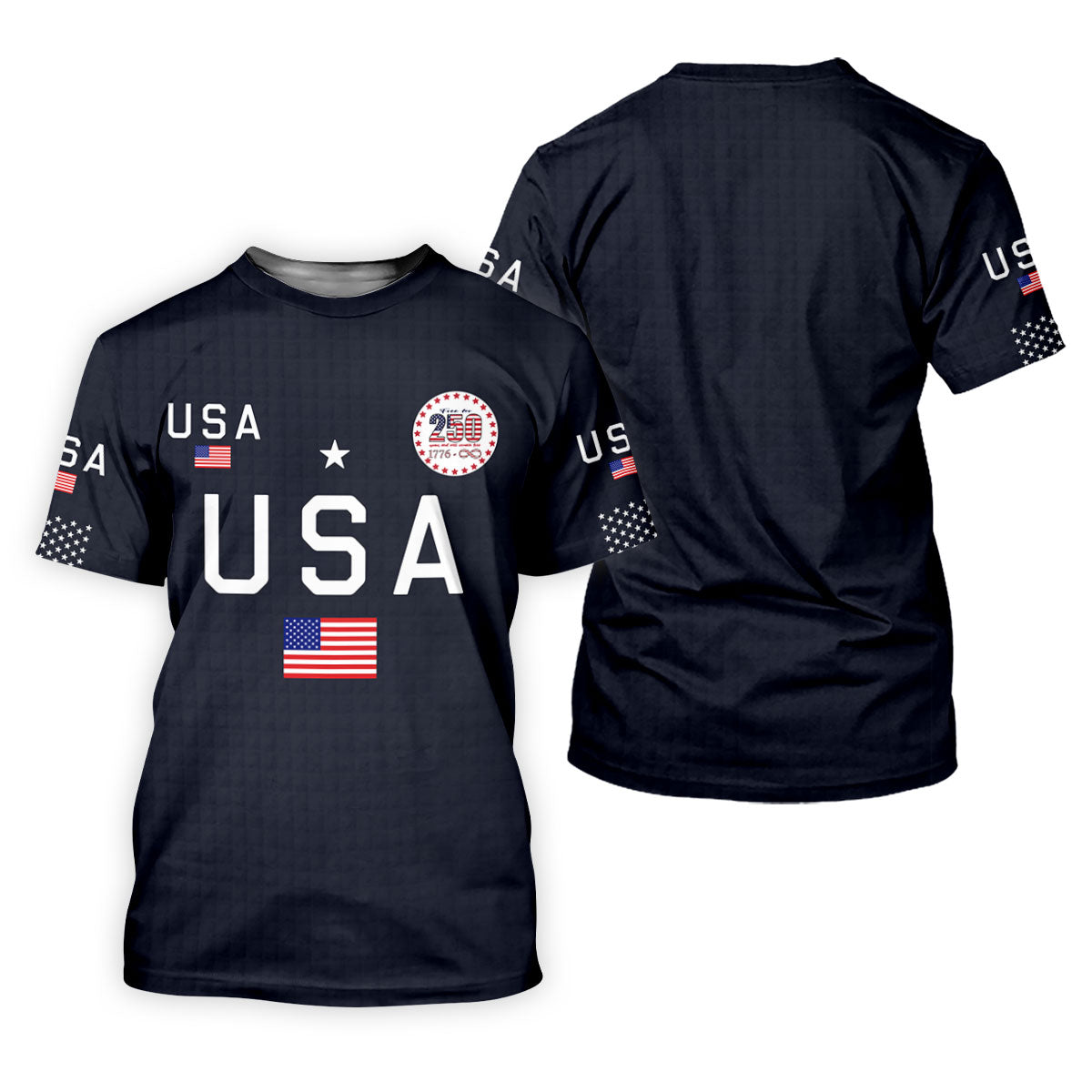 Free For 250 Years Black Patriotic Golf Shirt, 4th Of July Golf Shirt, 250th Anniversary Women Golf Top