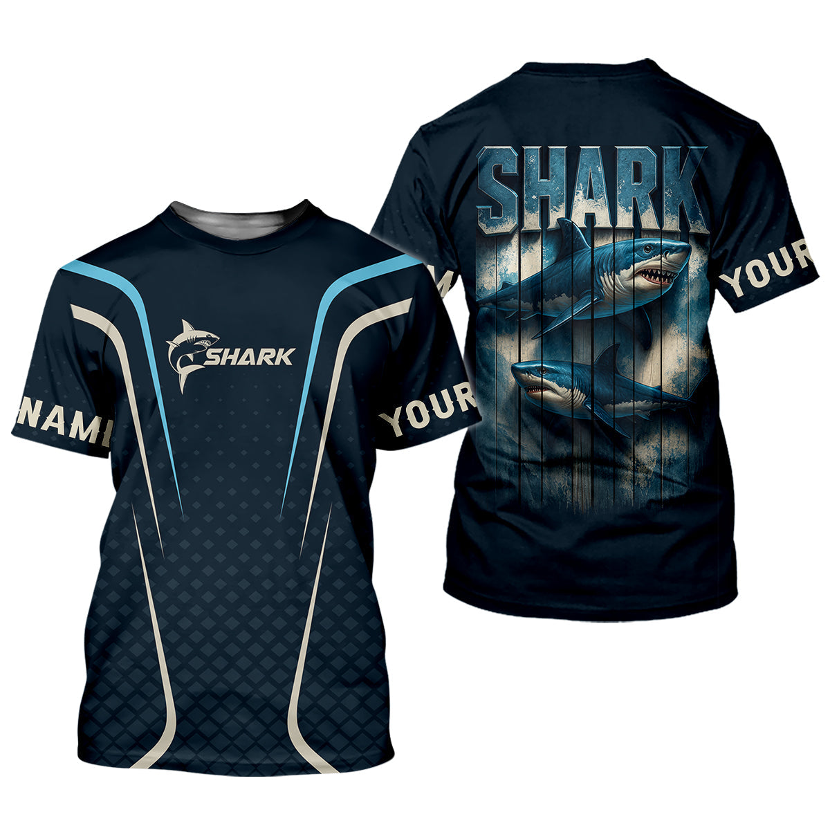 Shark Performance Fishing Shirts, Custom Fishing Shirts, SPF Long Sleeve Shirts Womens