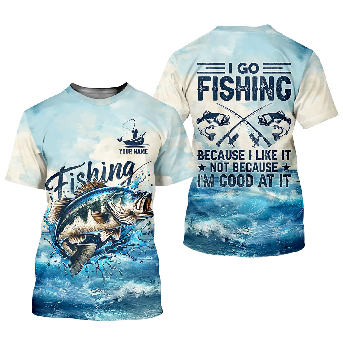 I Go Fishing Because I Like It Not Because I'm Good At It SPF Shirt, Female Fishing Shirts, Women Fishing Shirt