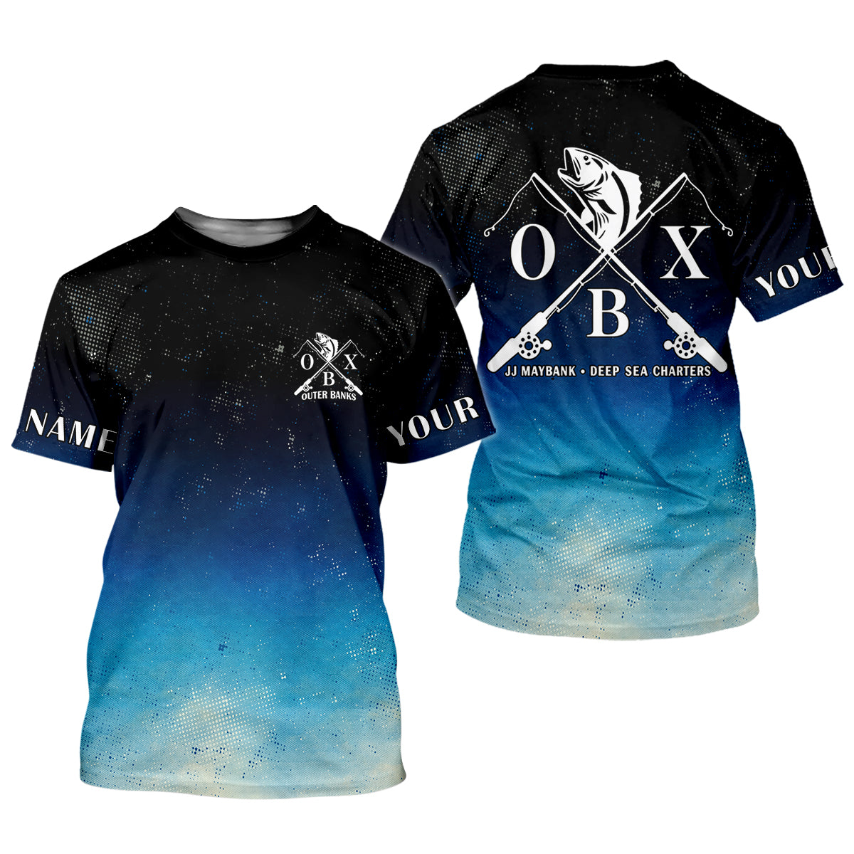 JJ Maybank Deep Sea Charters Outer Banks Fishing UPF Shirts, Fishing Movie Fishing Shirt For Women