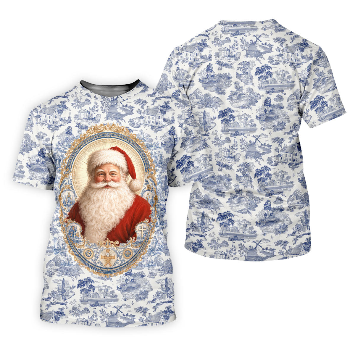 Xmas In July Santa Portrait Christmas Polo Shirt, Women’s Golf Polo, Golf Tops For Women