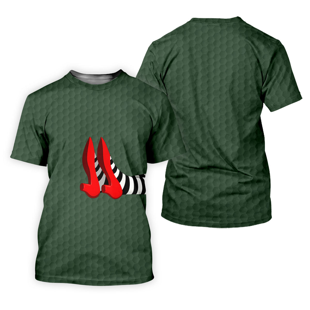 Halloween Witch Legs Golf Polo Shirt, Golf Polo Shirts For Men, Printed Golf Shirts