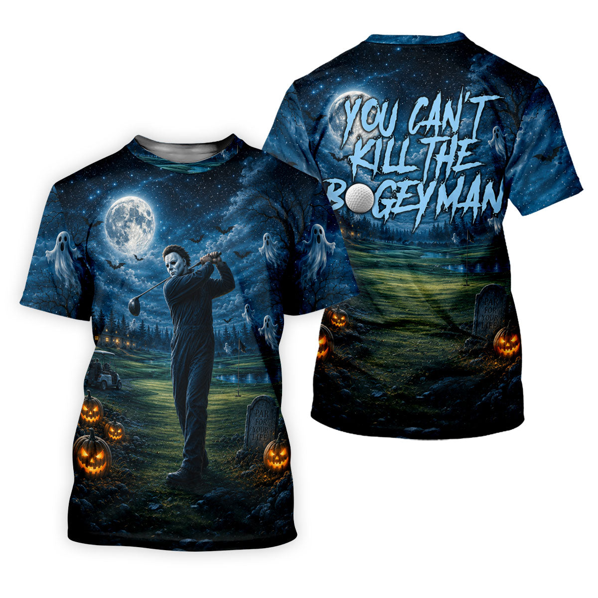 You Can't Kill The Bogeyman Halloween Ghost Polo Shirt, Women’s Golf Polo, Ladies Golf Top