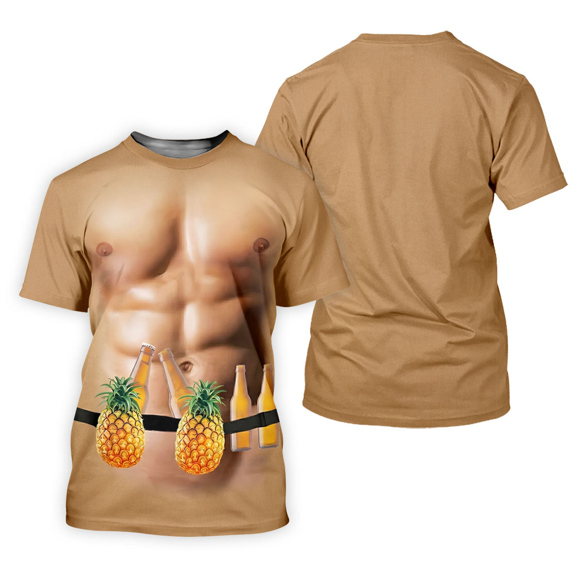 Funny Muscle Pineapple Beer Hawaiian Golf Shirt, Golf Shirt For Women, Golfing Apparel