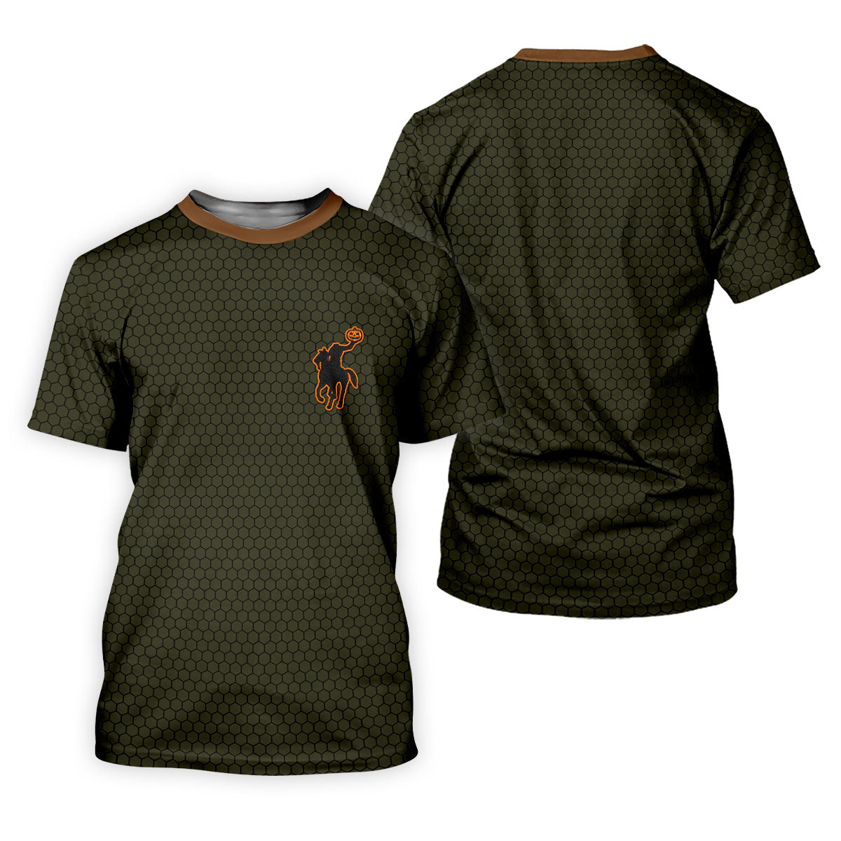 Pumpkin Rider Halloween Horror Character Polo Shirt, Womens Golf Tops, Womens Golf Apparel