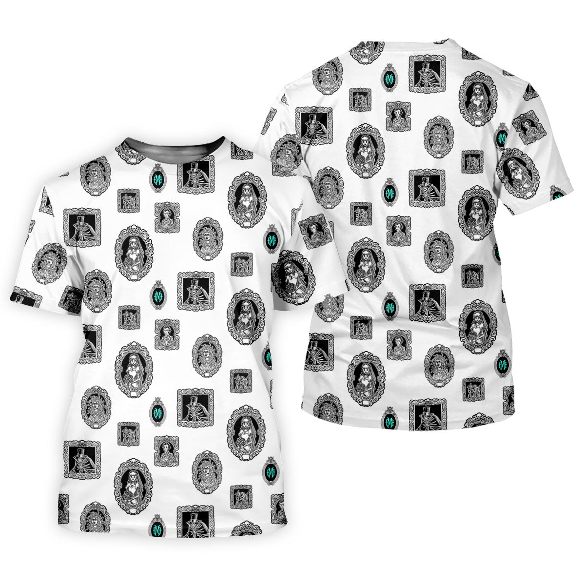 Gothic Portrait Halloween Horror Character Polo Shirt, Golf Shirt, Golf Shirts For Men