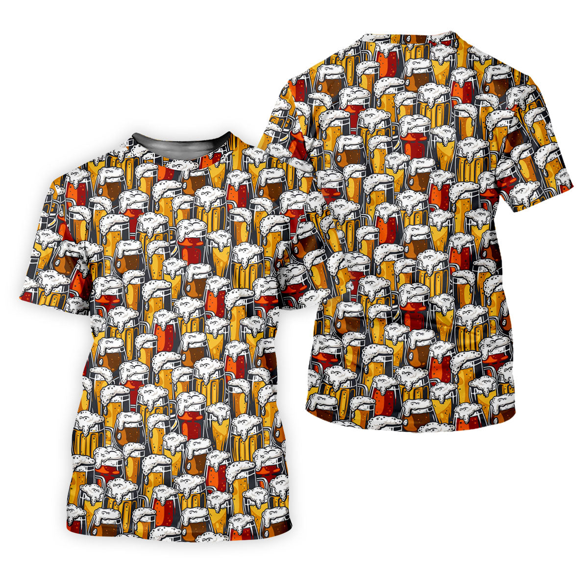 Oktoberfest Beer Glass Pattern Polo Shirt, Golf Shirts For Women, Women’s Golf Apparel