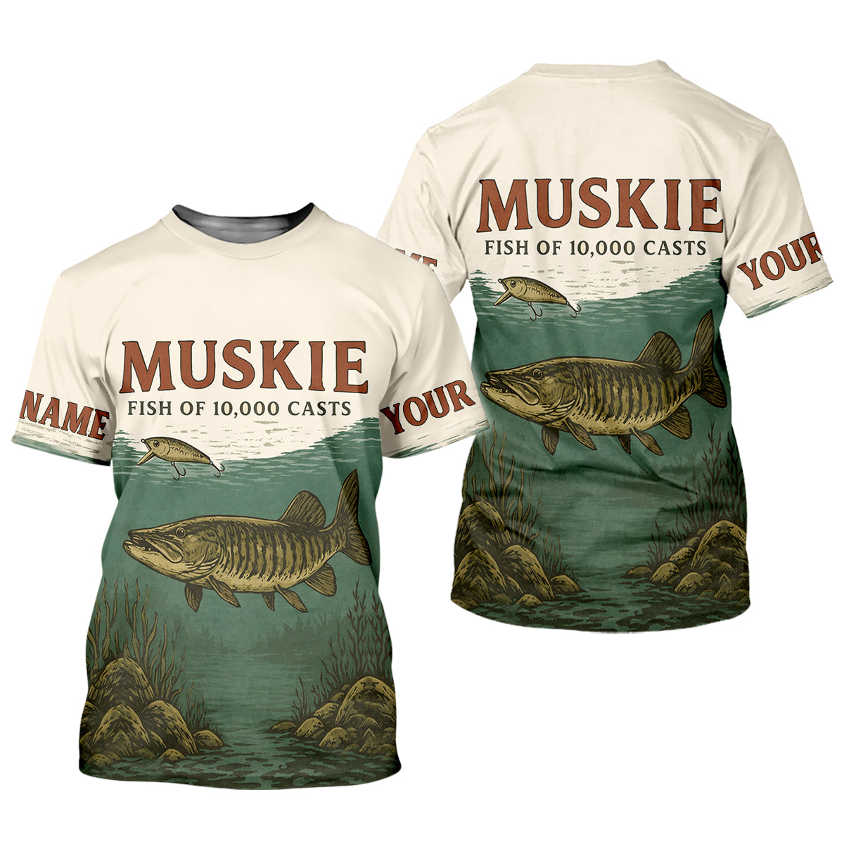Muskie Fish Of 10000 Casts Vintage Fishing Shirt, Fishing UPF Shirts, Fishing Shirts For Men