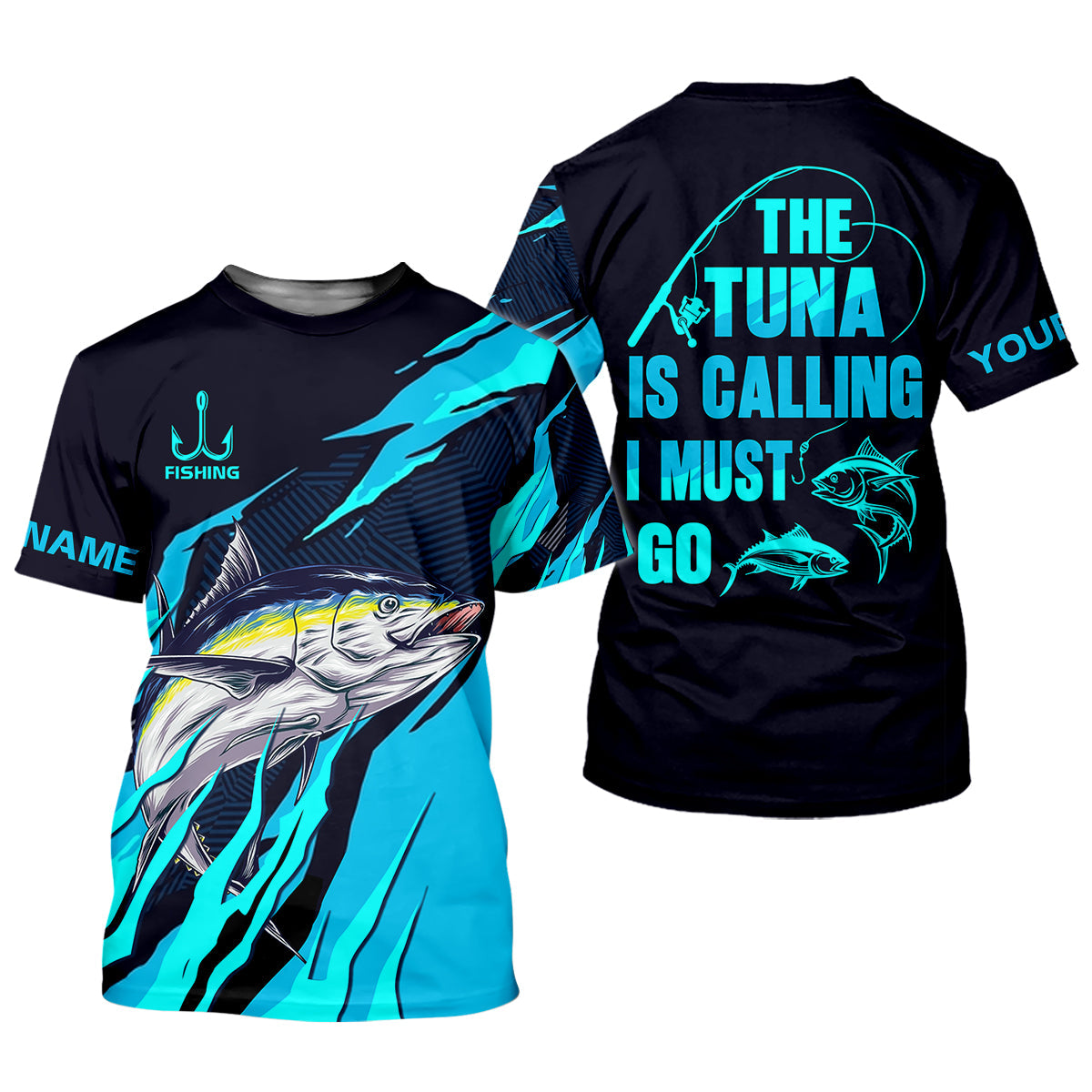 The Tuna Is Calling I Must Go Tuna Fishing SPF Shirt, Fishing Shirt For Women, Fishing Gift For Fisherwomen