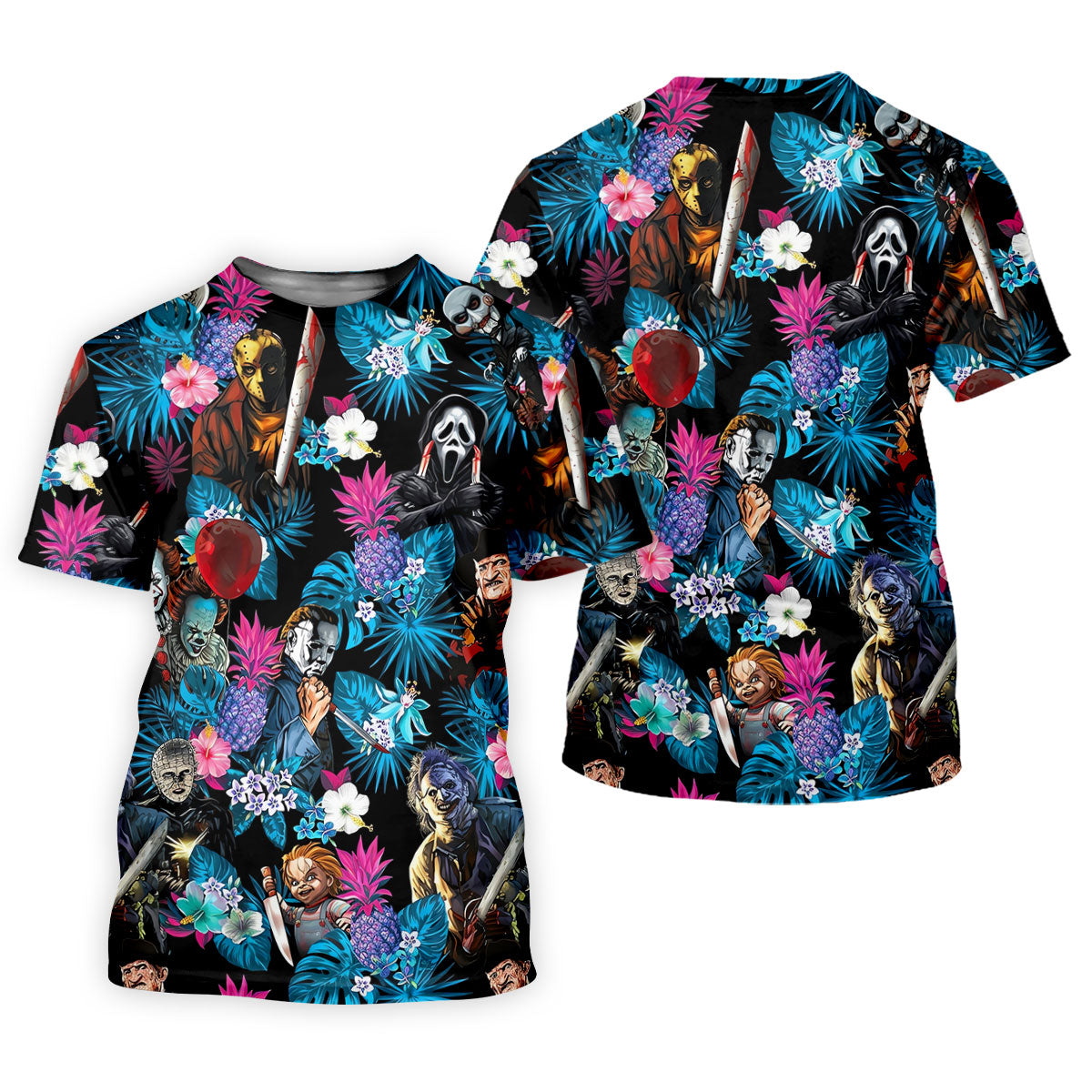 Tropical Horror Character Halloween Golf Shirt, Golf Shirts For Women, Women's Golf Apparel