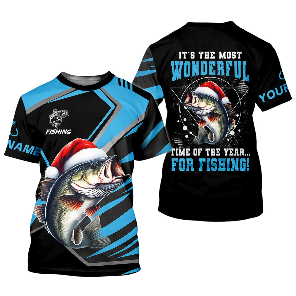 It's The Most Wonderful Time Of The Year For Fishing SPF Shirt For Men, Christmas Fishing Gift Ideas