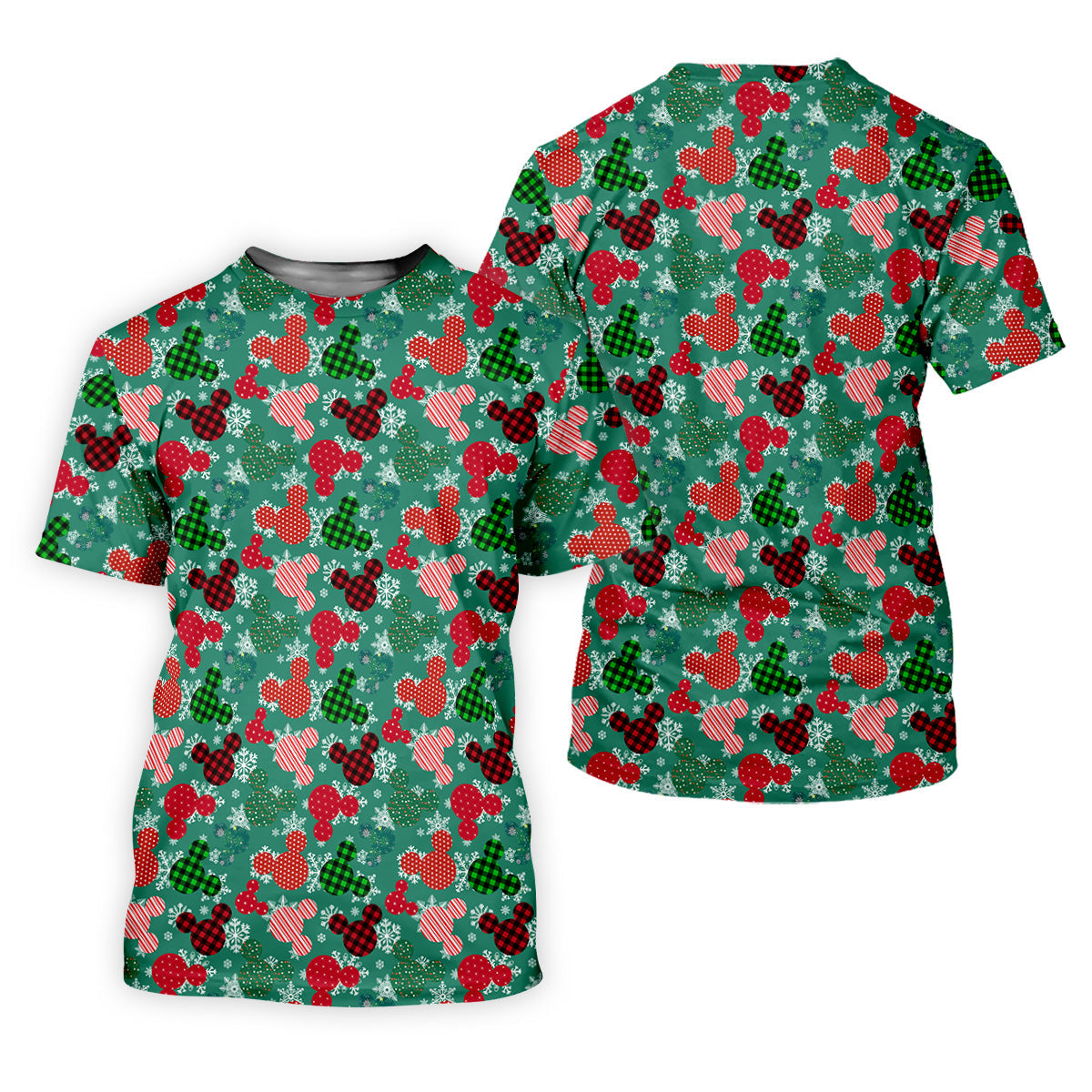 Adorable Cartoon Characters Xmas Golf Shirts, Cute Golf Outfit, Polo Shirts For Men, Christmas Golf Shirt