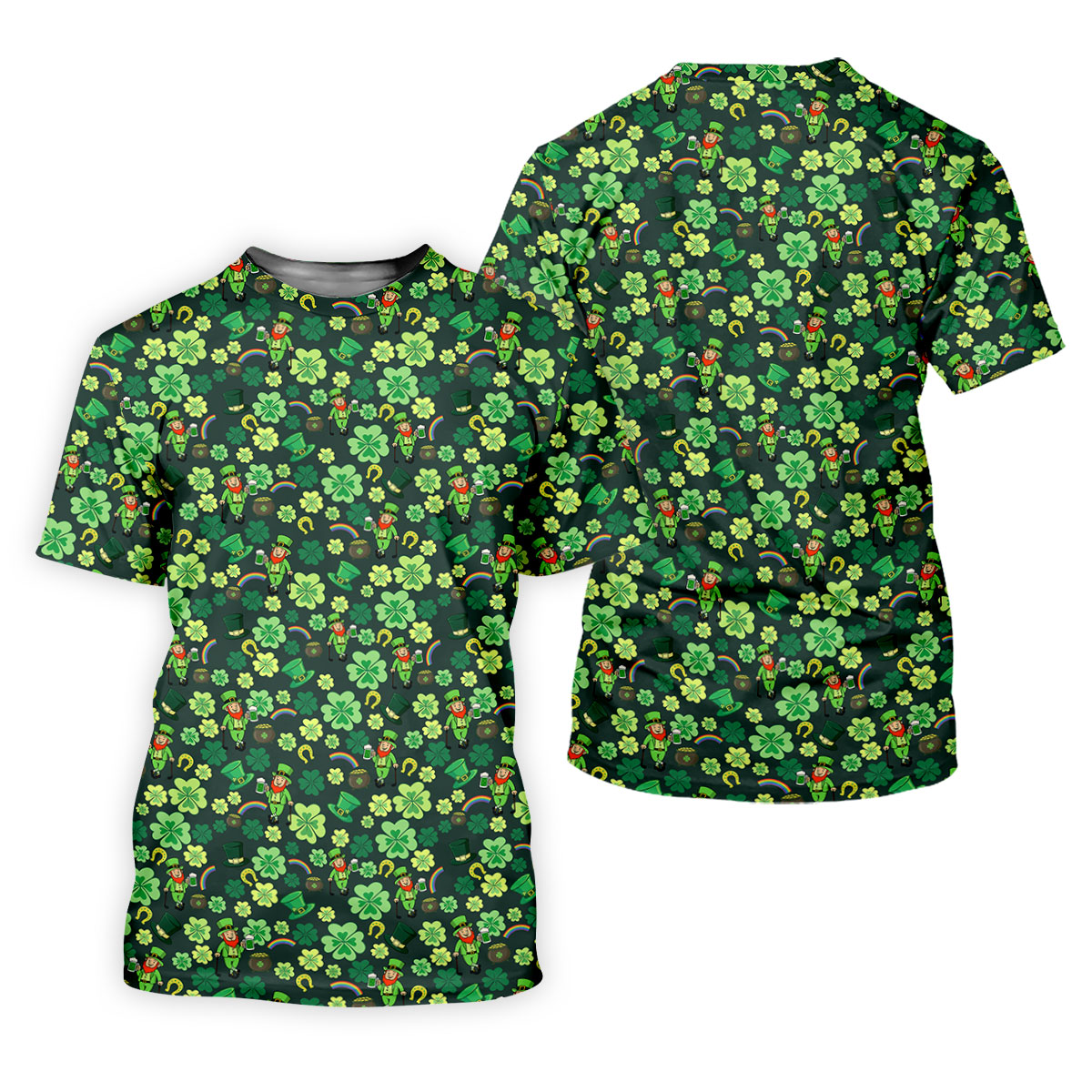 Shamrock St Patrick's Day Dark Green Golf Shirt, Women's Golf Tops, Ladies Golf Polos, Women's Polo Shirt