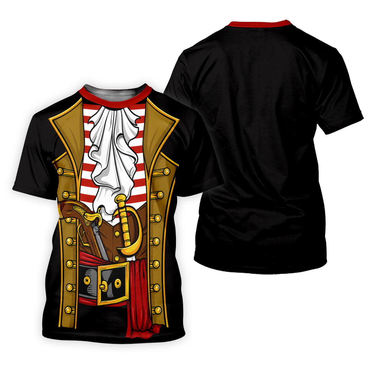 Pirate Captain Outfit Golf Shirt, Swashbuckler Costume Design, Golf Shirt For Women