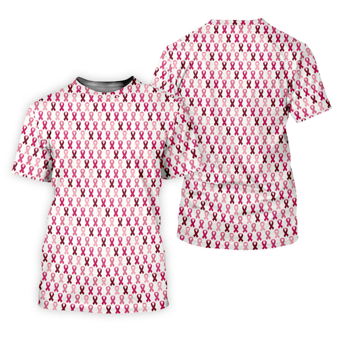 Pink Ribbon Women's Golf Shirt, Pink Golf Shirt Women, Breast Cancer Golf Shirt, Breast Cancer Awareness Shirt