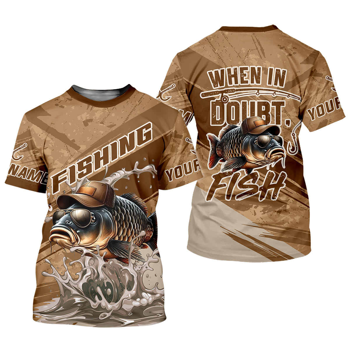 When In Doubt Fish Funny Fishing Shirt, SPF Shirt For Men, Gift For Fisherman, Largemouth Bass Fishing