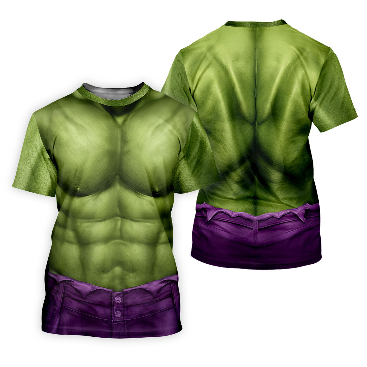 Halloween Green Muscle Illusion Golf Shirt, Men's Golf Shirt, Hawaiian Golf Shirt
