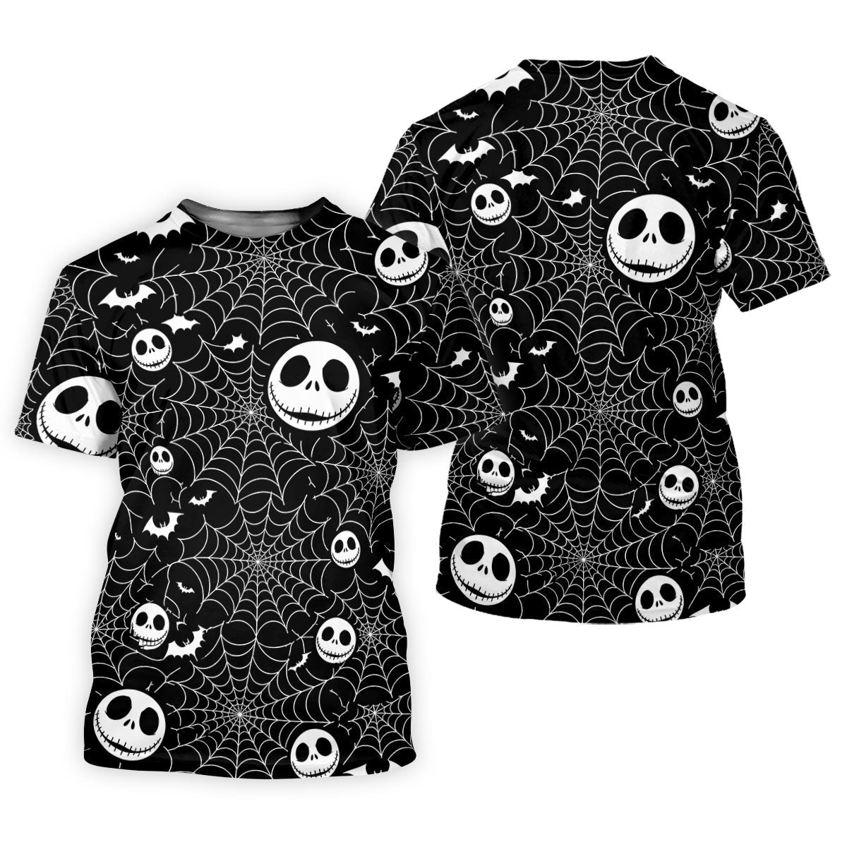 Black Horror Character Spider Web Pattern Golf Polo Shirt, Mens Golf Polo, Hawaiian Golf Shirt
