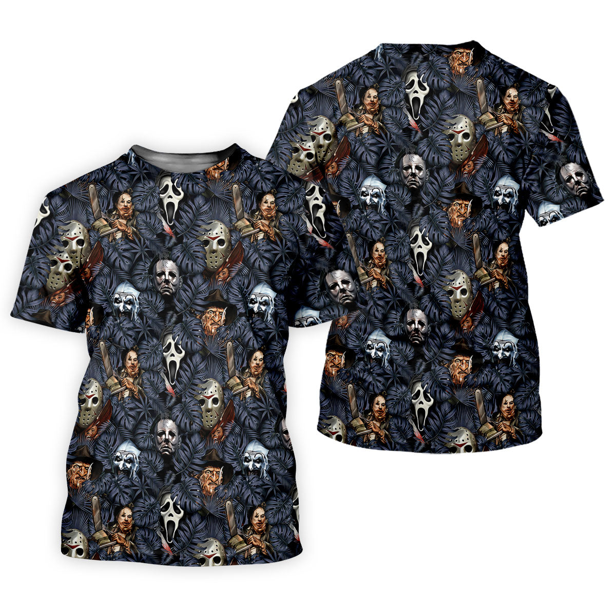 Tropical Horror Character Halloween Golf Shirt, Printed Golf Shirts, Golf Polo Shirts For Men