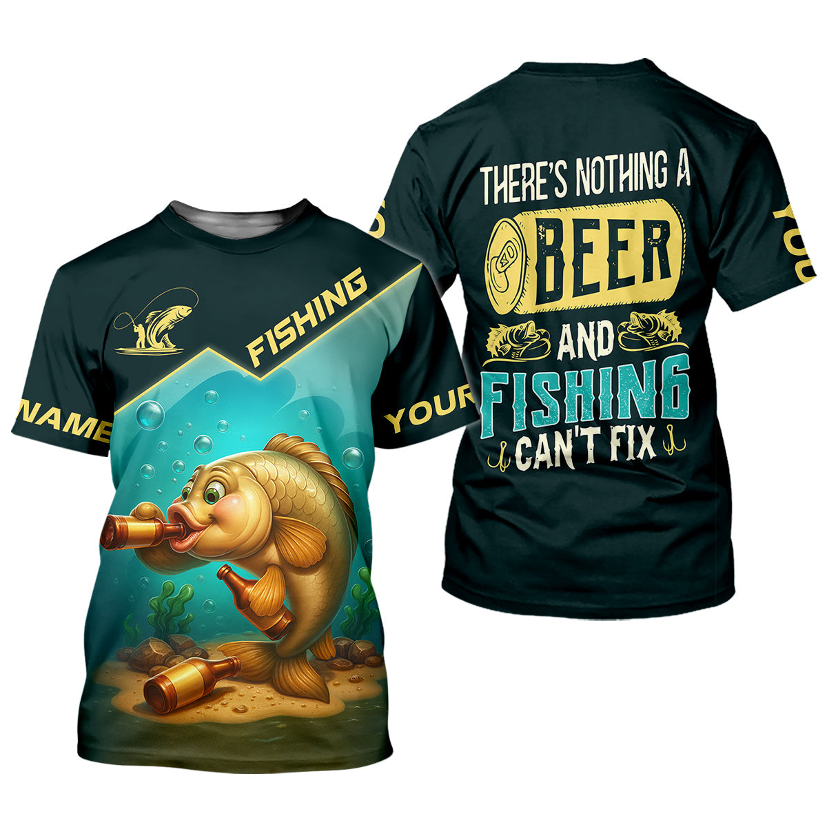 There's Nothing A Beer And Fishing Can't Fix Women SPF Shirt, Fishing Shirt For Women