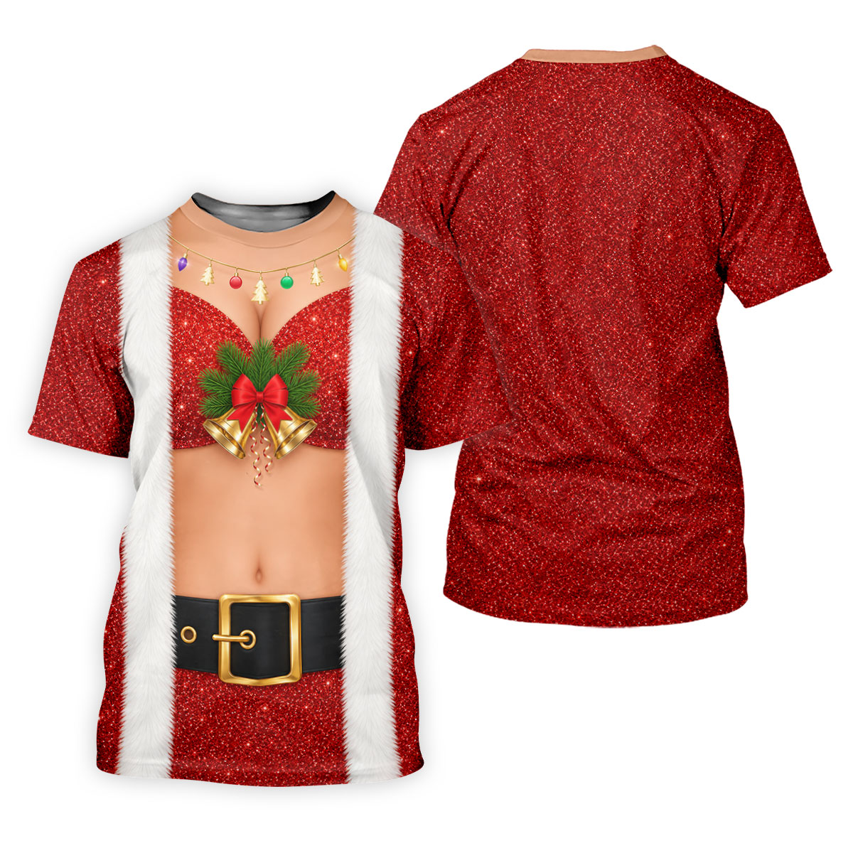 Women's Funny Mrs Claus Costume Golf Shirt, Christmas Golf Shirt, Women’s Golf Apparel