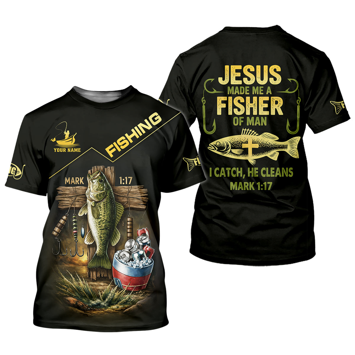 Jesus Made Me A Fisher Of Man Personalized Fishing Shirt For Women, Long Sleeve Fishing Shirt, Gift For Her