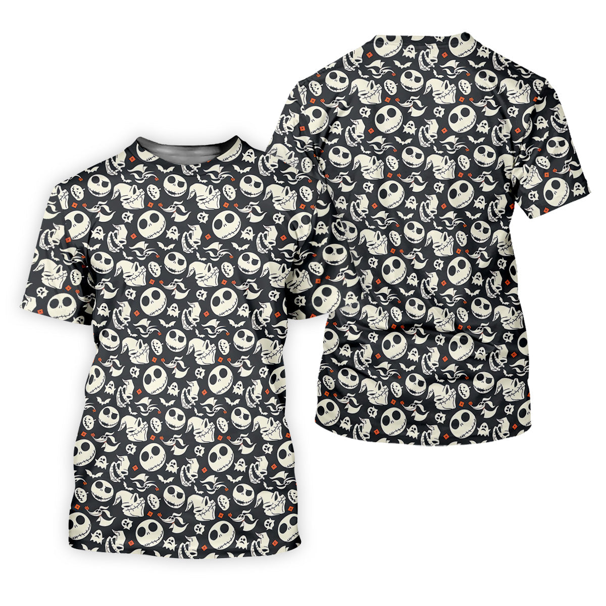 Nightmare Skull Women's Golf Tops, Horror Pattern Ladies Golf Polos, Halloween Golf Shirt
