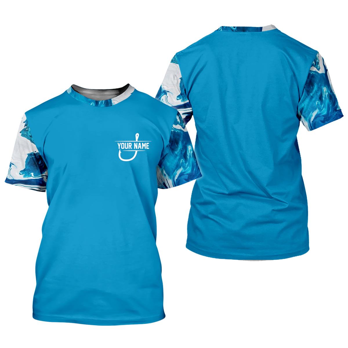Blue Fishing SPF Shirt, Funny Fishing Shirt, Fisherman Outfit, Mens Casual Shirts
