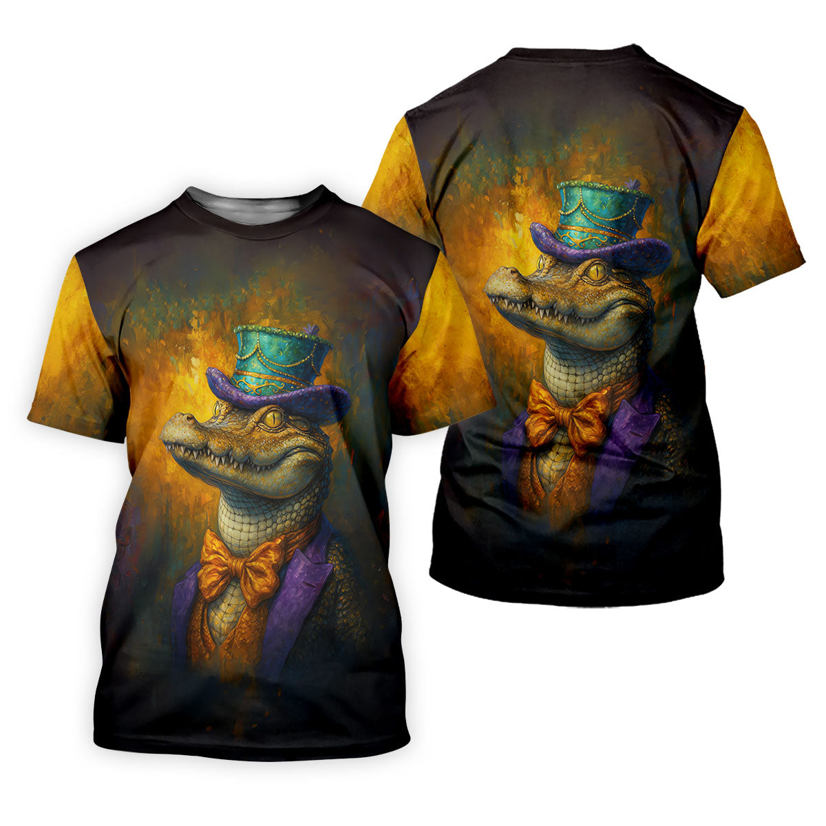 Mardi Gras Aligator Retro Golf Shirt, Women's Golf Shirts, Women's Golf Tops, Ladies Golf Shirts