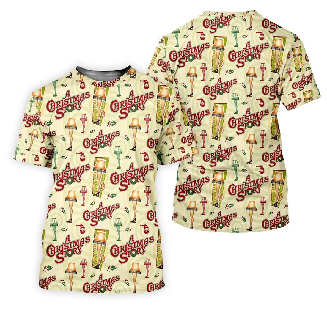 Christmas Story Leg Lamp Golf Tops For Men, Fun Golf Shirts For Men, Christmas Golf Shirt, Polo Shirts For Men
