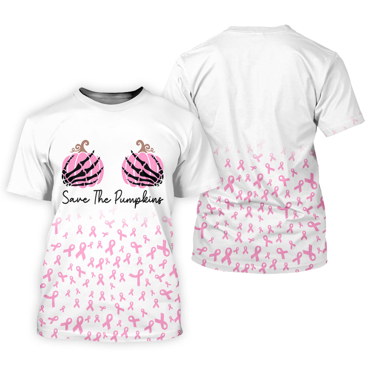 Save The Pumpkins Breast Cancer Polo Shirt, Mens Polo Shirts, Golf Apparel For Men