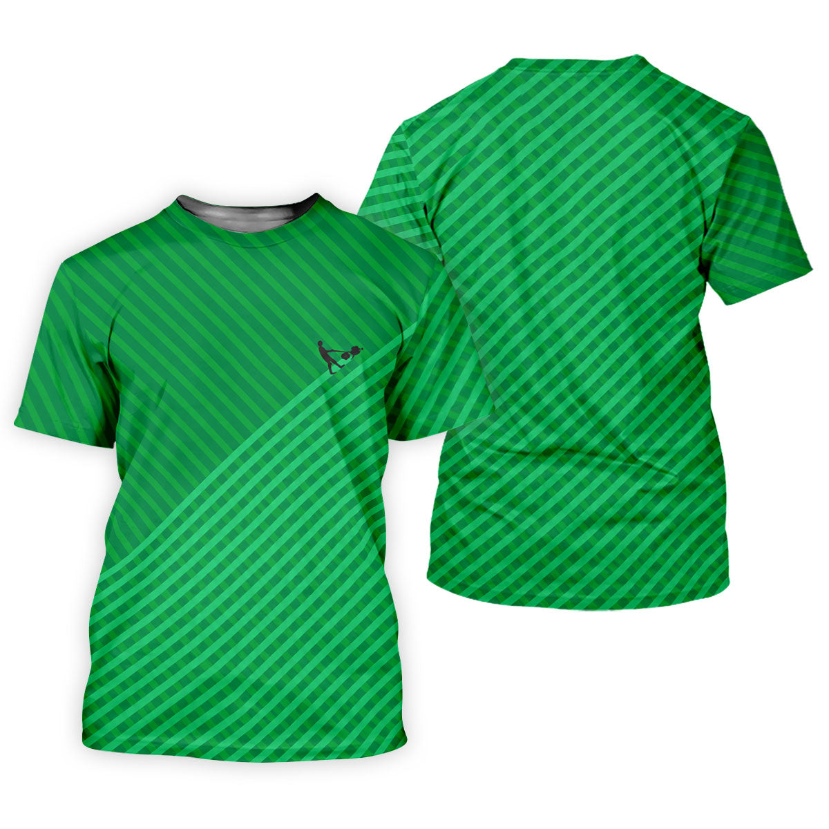 Lawn Mower Green Cross Stripe Father's Day Golf Shirt, Polo Shirts For Men, Golf Gift For Dad
